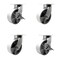 Service Caster 8'' Heavy Duty Semi Steel Cast Iron Caster Set 2 Swivel Lock 2 Brakes, 4PK CRAN-SCC-KP92S830-SSR-BSL-2-SLB-2 - alternate 1